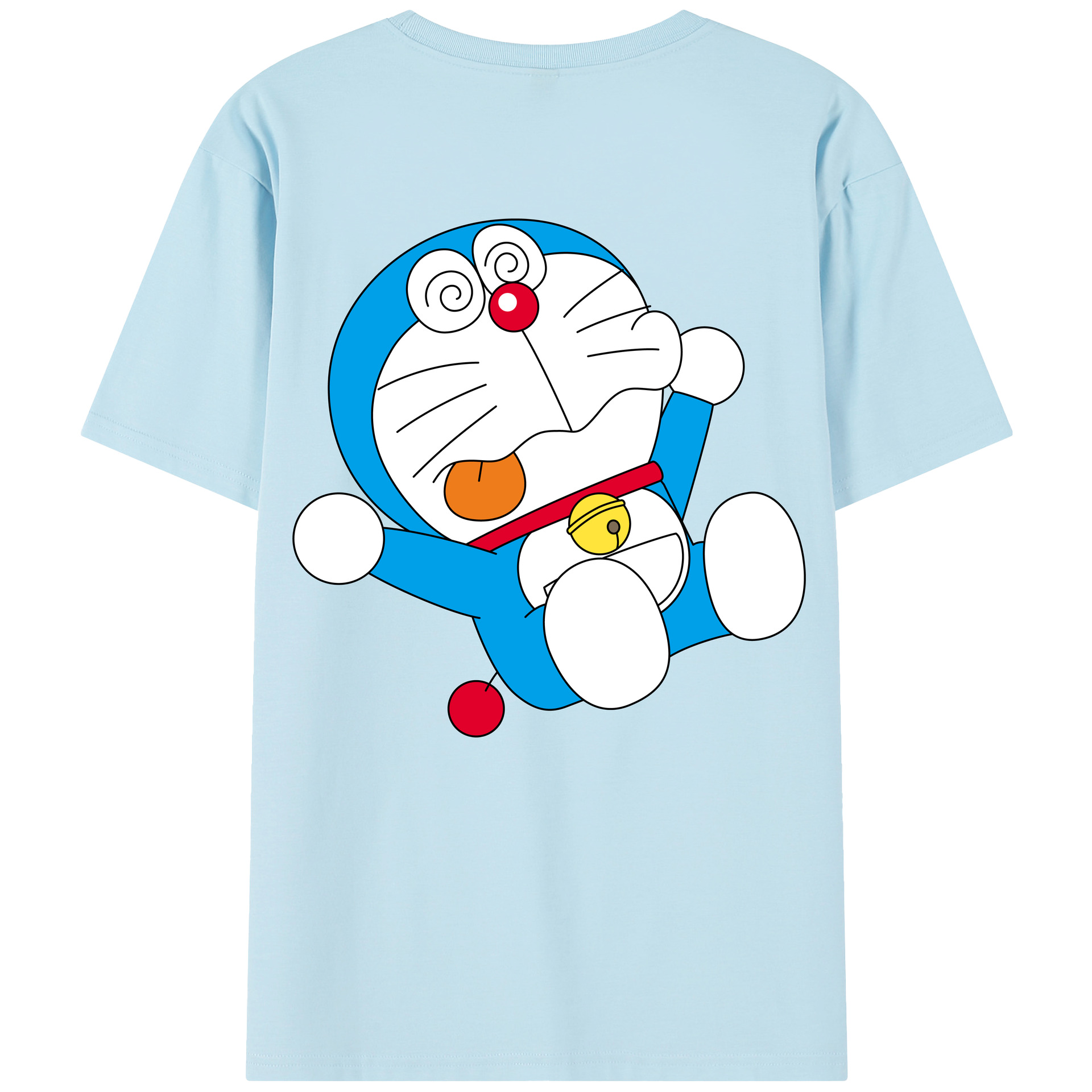 （画像用） ドラえもん Doraemon 綿100％半袖Tシャツ（背面プリント）